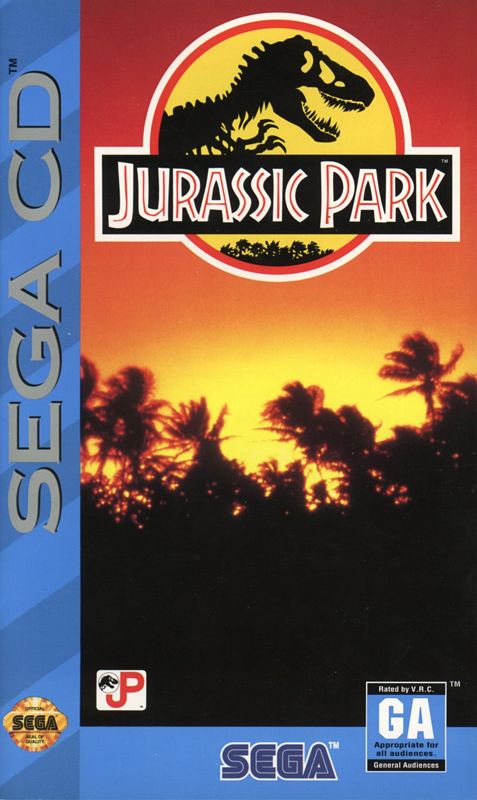 Jurassic Park box art for Sega CD
